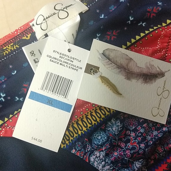 Jessica Simpson Tijara Shirred Hipster Bikini XL - Picture 6 of 7